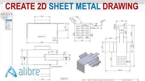 metal sheet art|simple sheet metal drawings.